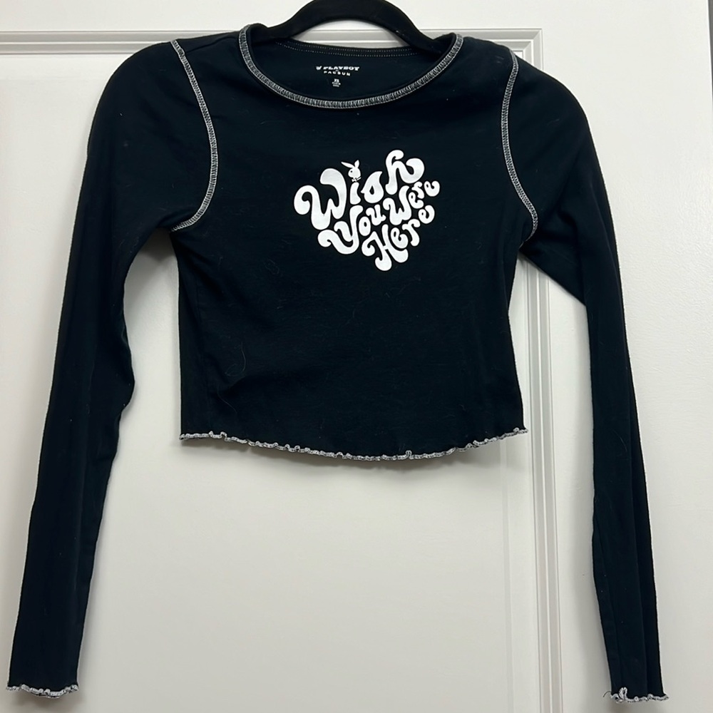Playboy long sleeve baby tee